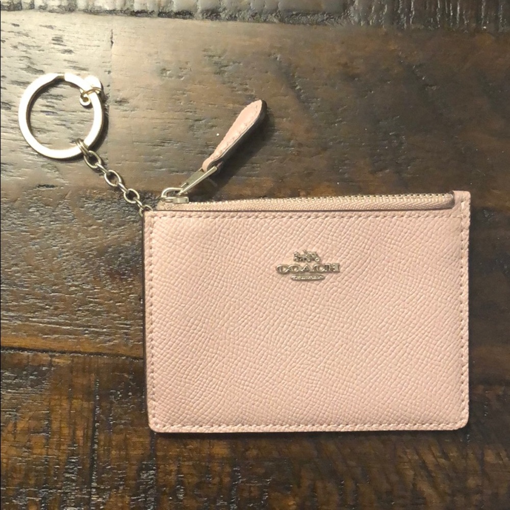 Coach card carrier keychain